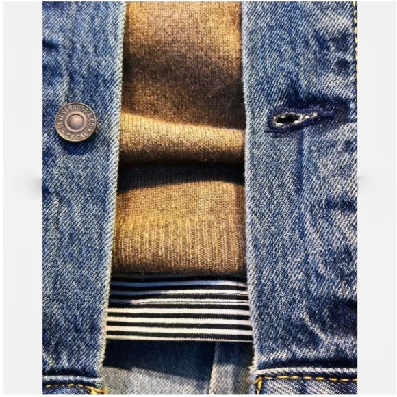 Levi's Original Trucker Jacket in "See Her Run Dark" Wash Size Small - Picture 10 of 13